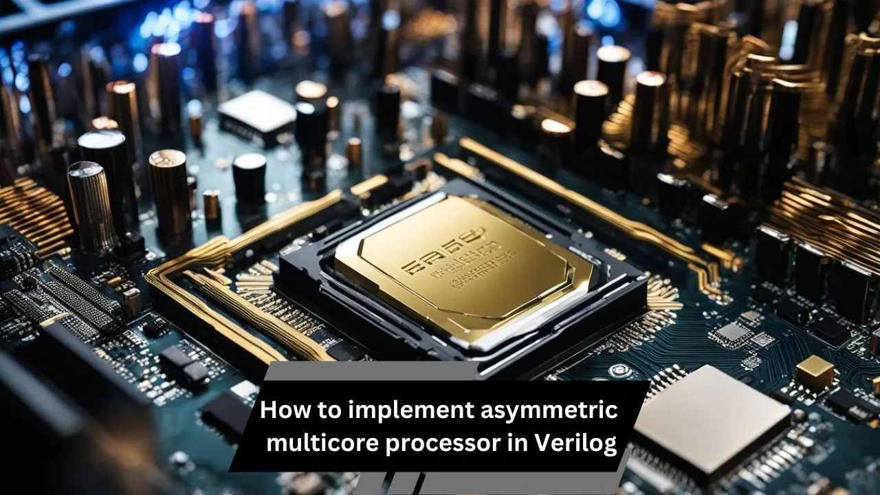 How to implement asymmetric multicore processor in Verilog